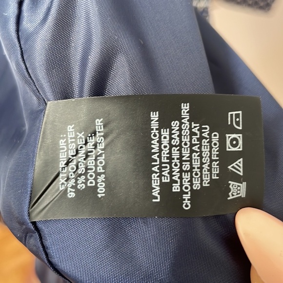 Vince Camuto blue print patterned blazer - Picture 7 of 8